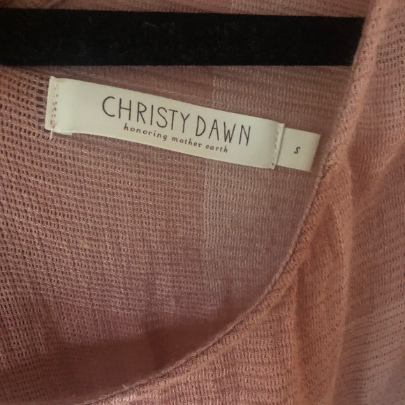 Christy Dawn Amelia Dress Salmon Check Size Small - Picture 7 of 7